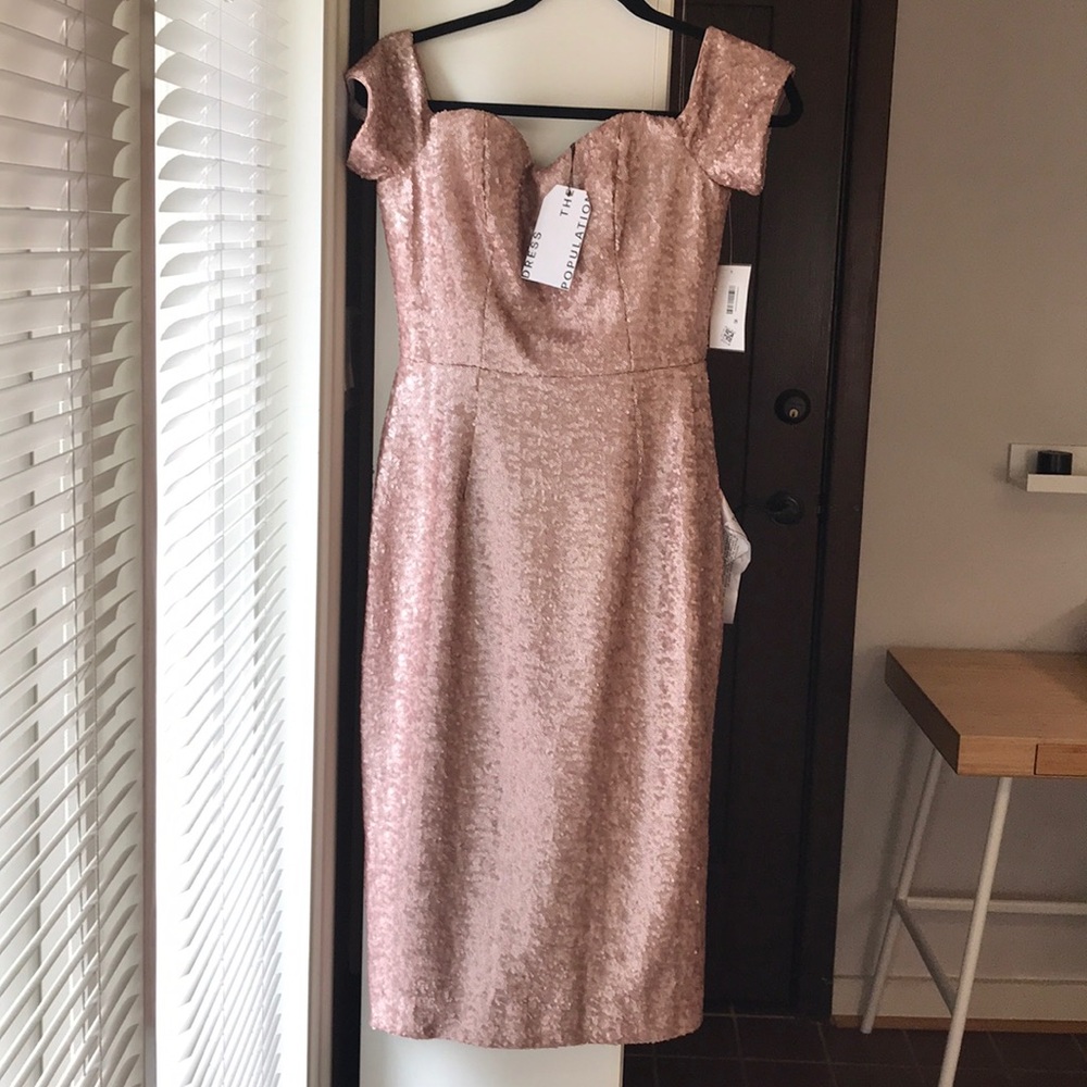 Dress The Population sequin dress M,  NWT